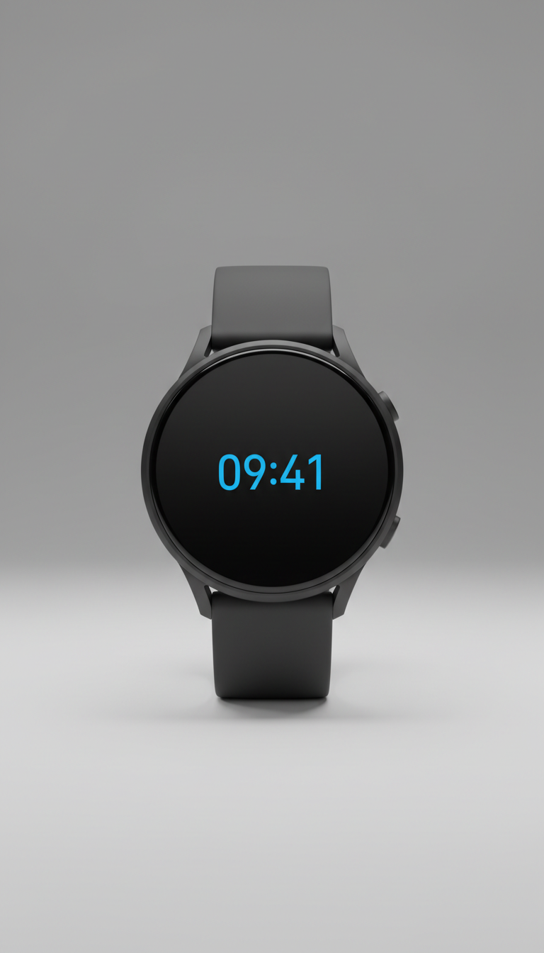 Smart watch in midnight graphite